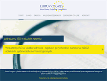 Tablet Screenshot of europrogres.pl